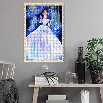 ディズニー　シンデレラ　エッチングアート Amazon.co.jp: ダイヤモンドアート キット ビーズアート ツール
